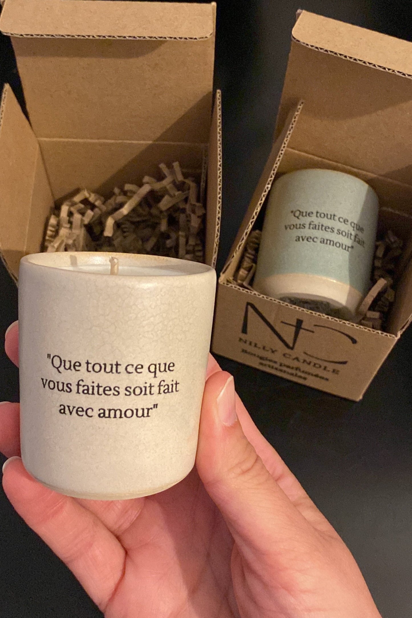 Personnalise ta bougie - Contenant, senteur, gravure