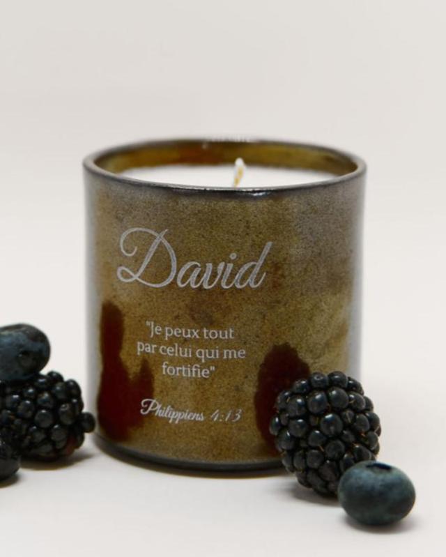 Bougie DAVID - Parfumée Mûre Myrtille