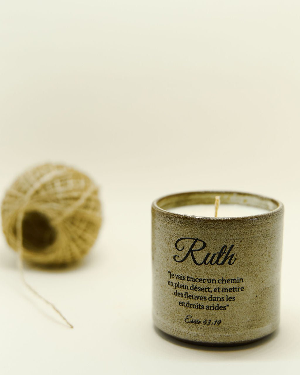 Bougie RUTH - Parfumée Vanille Musc Blanc