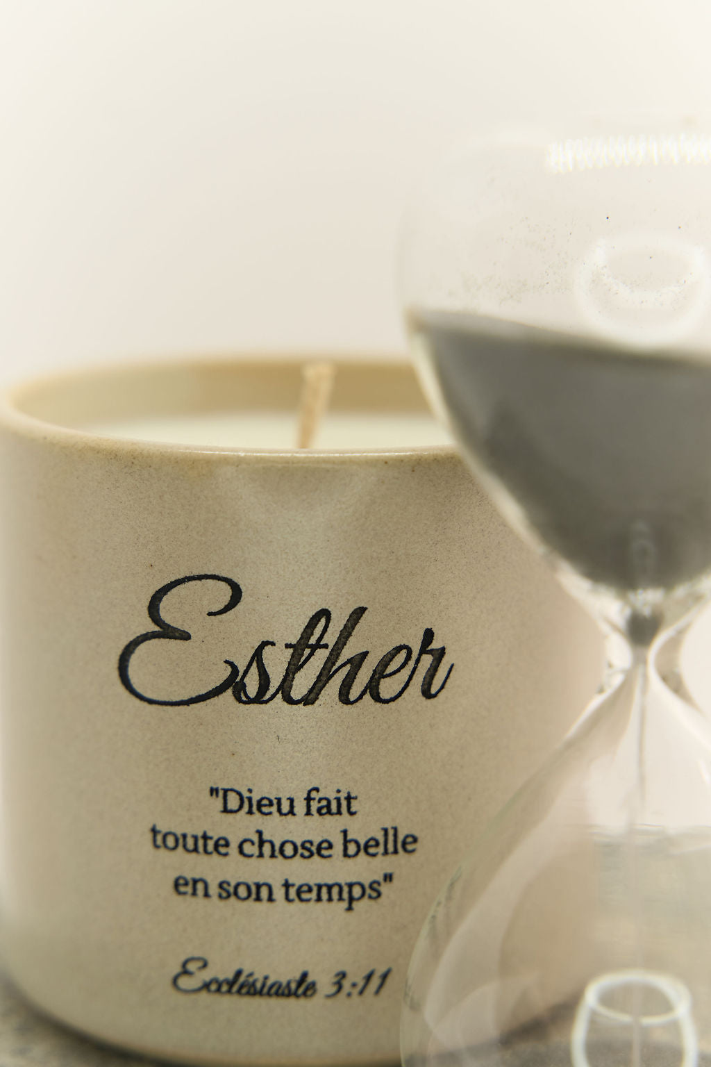 Bougie ESTHER - Parfumée Vanille Caramel