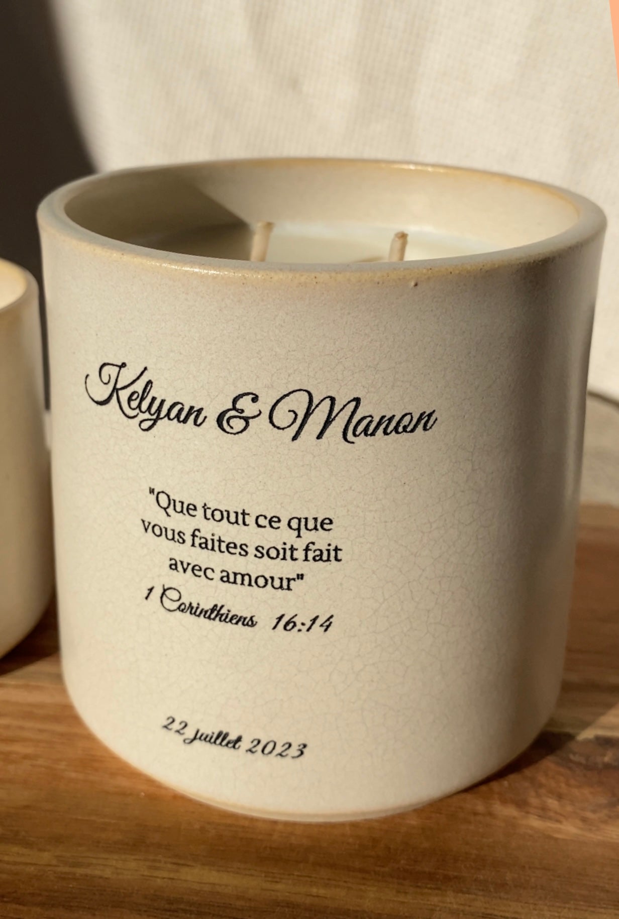 Personnalise ta bougie - Contenant, senteur, gravure