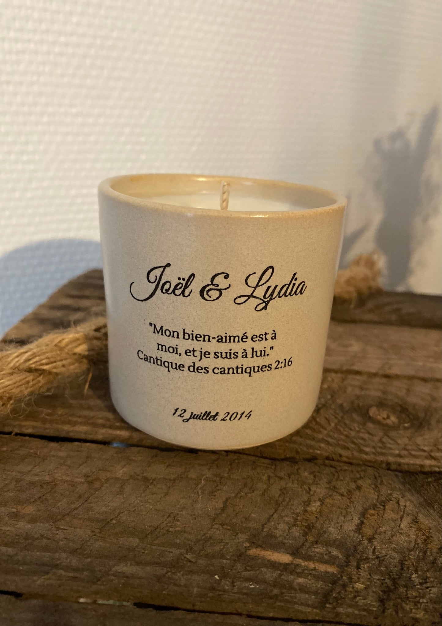 Personnalise ta bougie - Contenant, senteur, gravure