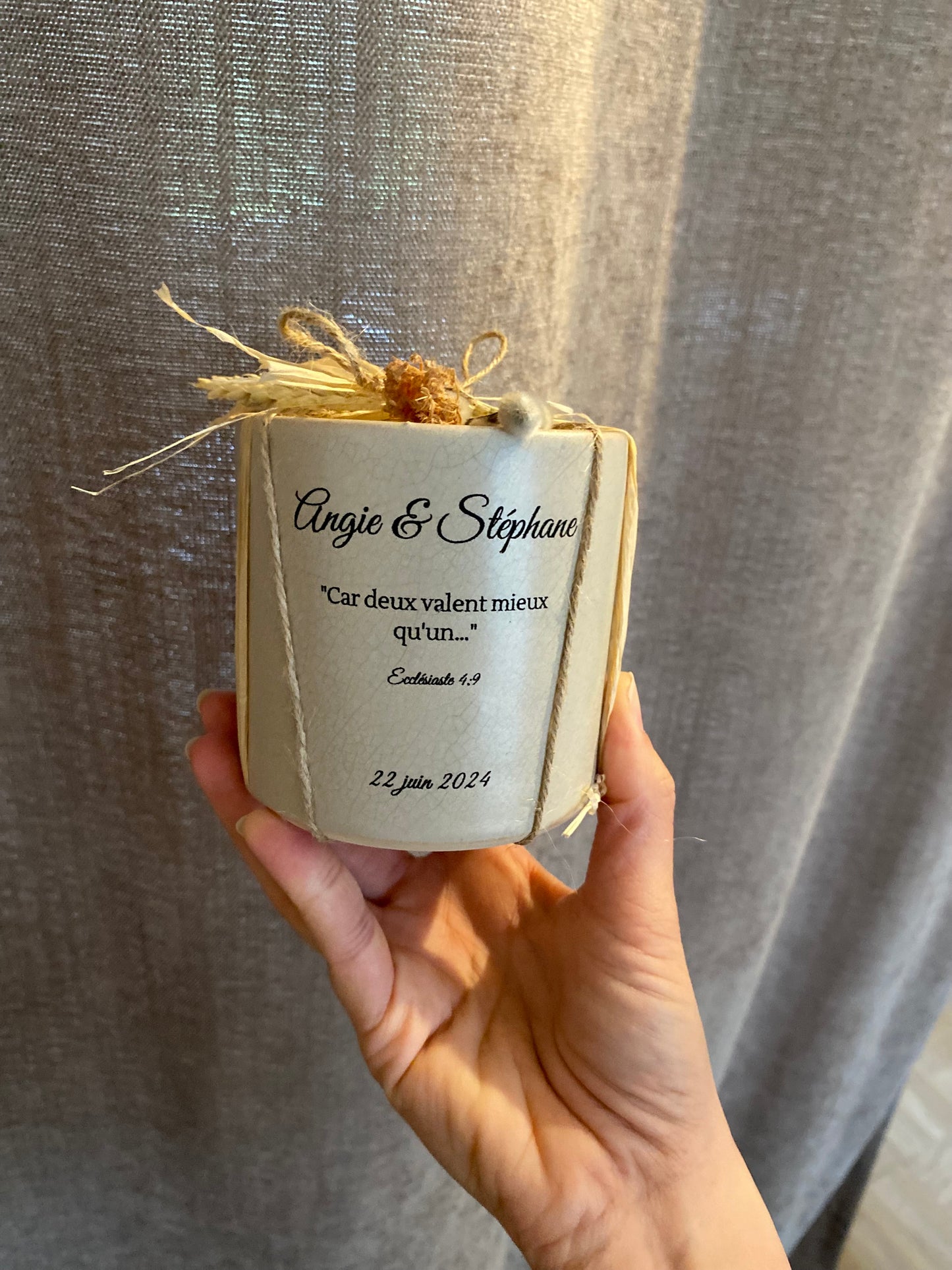 Personnalise ta bougie - Contenant, senteur, gravure